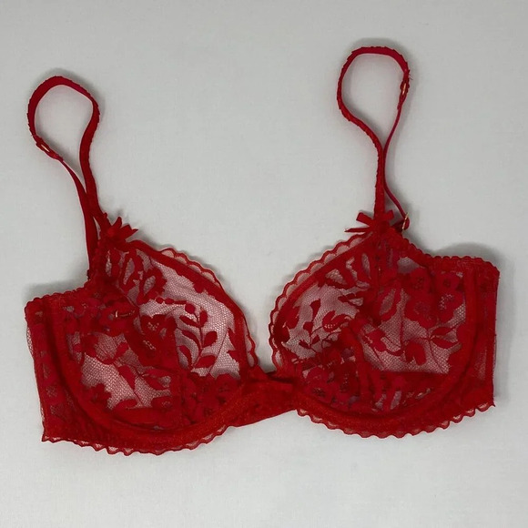 Agent Provocateur Denver Red Bra 32D - Picture 8 of 12